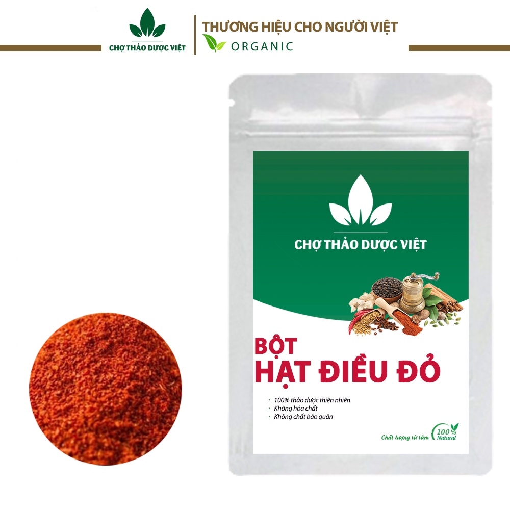 Bột hạt điều đỏ 1kg (Bột màu điều gia vị tẩm ướp tạo màu tự nhiên cho món cà ri) - Chợ Thảo Dược Việt