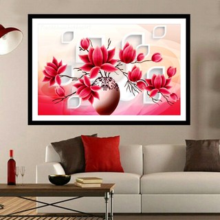 Tranh đính đá bình hoa khoe sắc VS403 (76cm x 49cm)