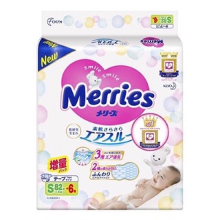 [Mẫu Mới Cộng Miếng] Tã Quần Merries  nội địa Nhật Bản đủ size NB96/S88/M68/L58/XL44/ XXL28