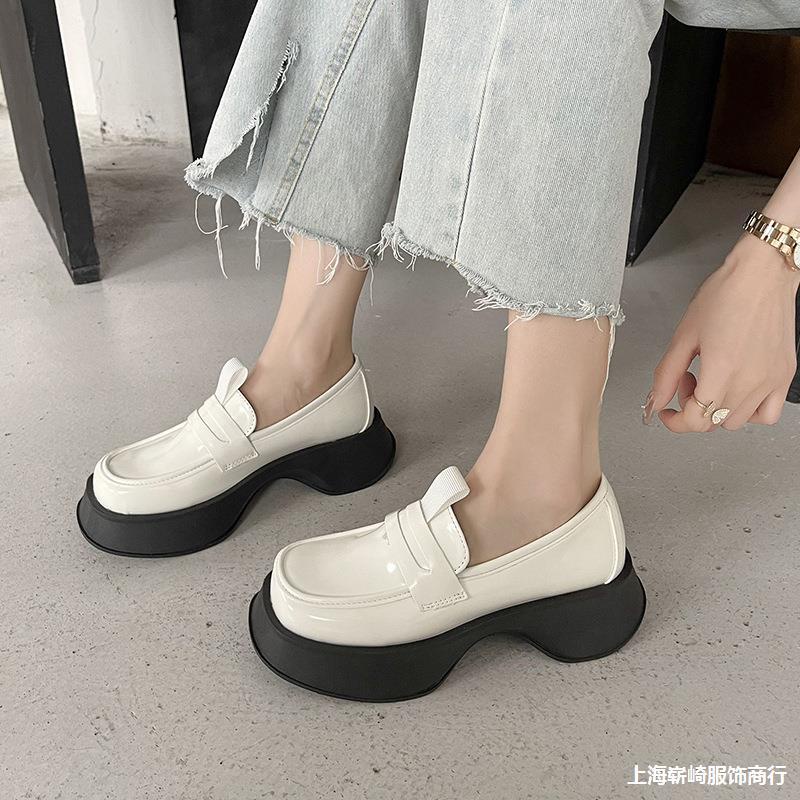 Giày Nữ LoliTa Da Bóng Đế Sóng Hót Trends Năm nay Siêu Đẹp