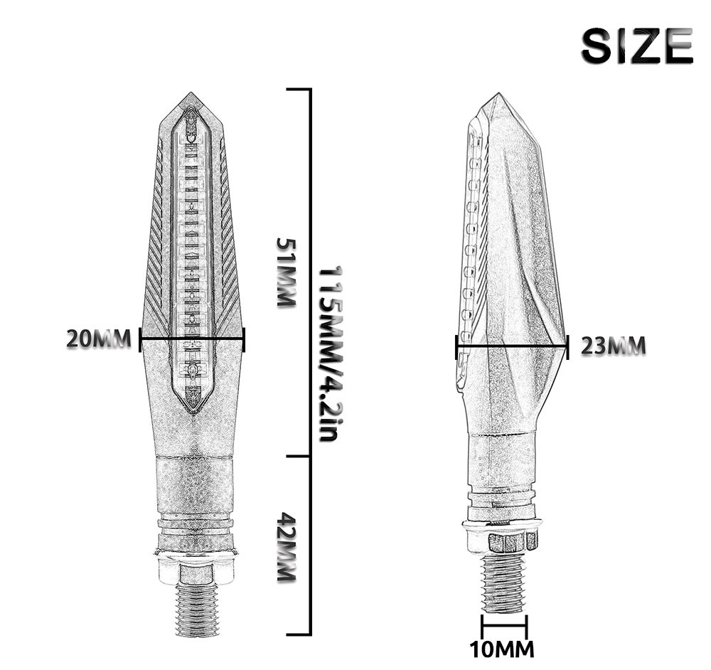 Bộ 2 Đèn Xi Nhan Lymoyo 12v Tiện Dụng Cho Xe Mô Tô