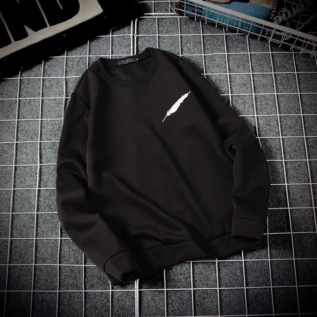 Áo sweater unisex lông vũ có bigsize vải nỉ bông ngoại cao cấp dày mịn
