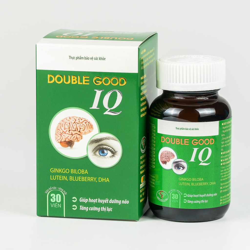 [CHÍNH HÃNG] Double Good IQ - Tăng tuần hoàn máu não, sáng mắt