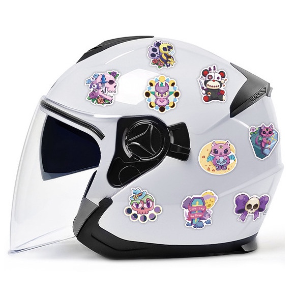 Hình dán Sticker 50 tấm graffiti hoạt hình /kinh dị chống nước dán mũ bảo hiểm, dán xe, điện thoại, 107