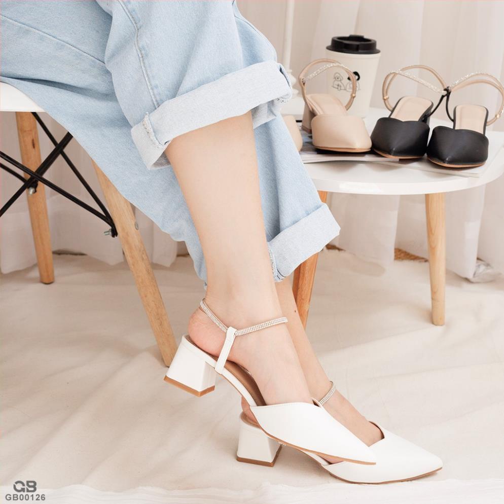 Giày cao gót giayBOM mũi nhọn đế cao 4 cm GB00126 $$