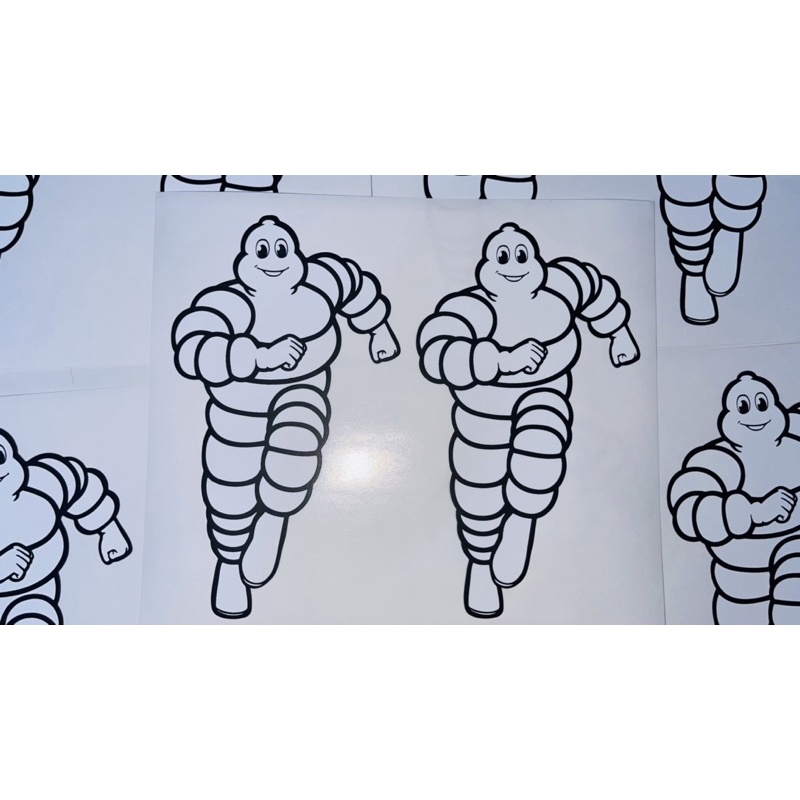 Tem Michelin hình Bibendum chính hãng, dễ dán kháng nước.