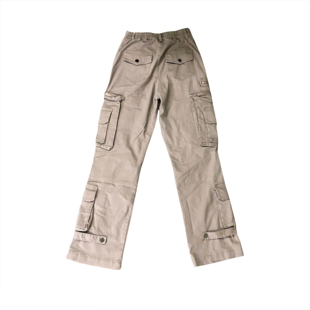 Quần túi hộp Unisex Cargo Pants màu nâu tan phong cách Streetwear