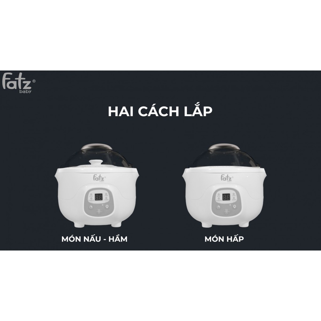 Nồi hầm cách thuỷ thông minh Fatzbaby STEW 1 FB9107ZT 0,7 lít