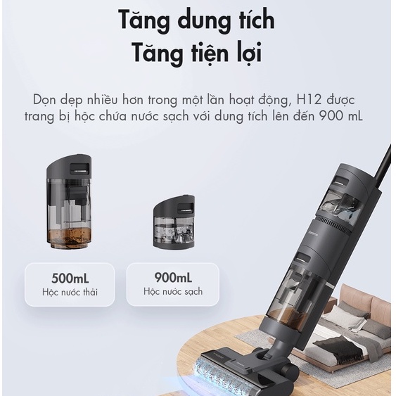 Máy Lau Sàn Hút Bụi Không Dây Cầm Tay Dreame H12 - Bản Quốc Tế - BH 12 tháng