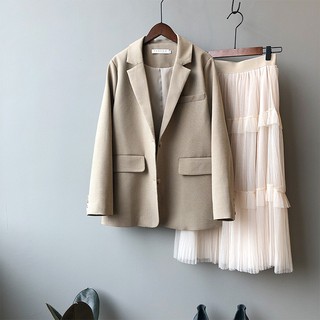 [ Ảnh Thật Có Sẵn ] Blazer Kẻ nhỏ, blazer cao cấp, Vest kẻ trơn