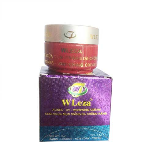 W- LEZA KEM NGỪA MỤN TRẮNG DA CHỐNG NẮNG - 15G