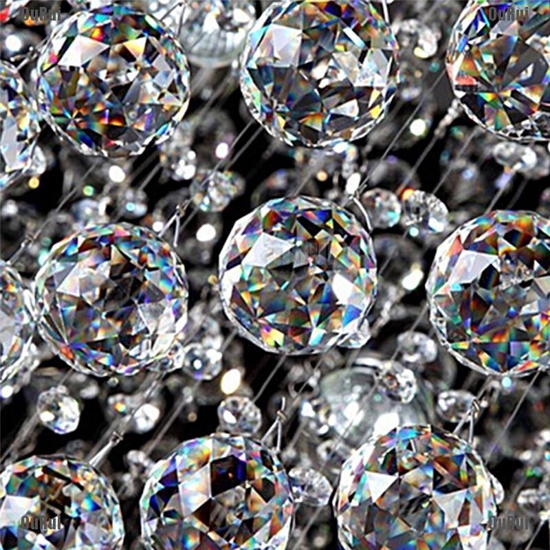 20mm Clear Crystal Lighting Ball Prisms Hanging Pendant Wedding Curtain Decor