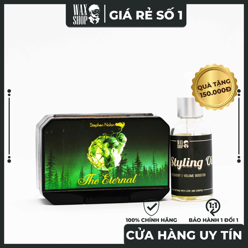 Sáp Vuốt Tóc The Eternal Stephen Nolan 603  - 56Gr | 100 Gr⚡Chính Hãng⚡Siêu Thơm, Giữ Nếp Tốt, Tặng Kèm Quà Cao Cấp 150k