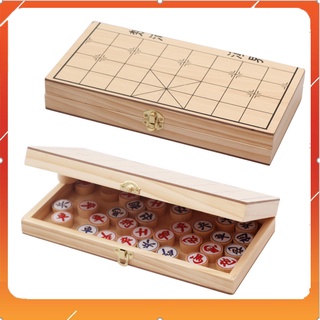 Đồ chơi bộ cờ tướng cao cấp bằng gỗ có hộp đựng đẹp gọn nhẹ - đồ chơi gỗ thông minh phát triển tư duy trí tuệ cho bé