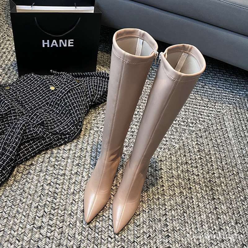 Giày bốt mũi nhọn thiết kế thời trang mùa thu đông cho nữ