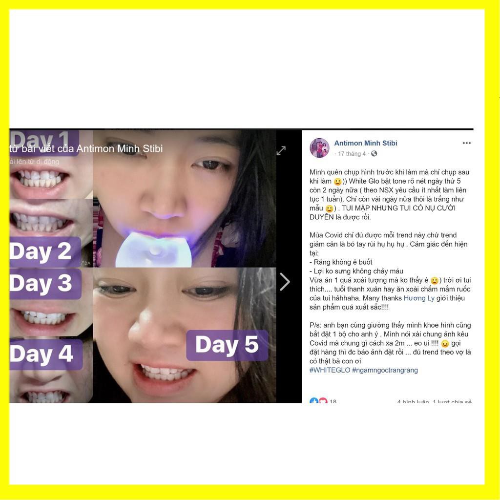 [ Hàng ÚC] Máy làm trắng răng bằng ánh sáng xanh White Glo White Accelerator Blue Light Teeth Whitening System