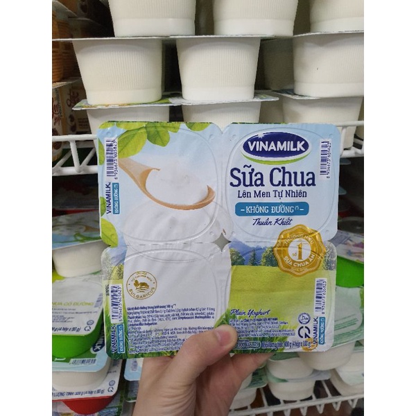Lốc 4 hộp sữa chua Vinamilk không đường