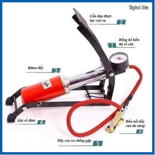 [FREE SHIP- SALE KHÔ MÁU] bơm xe có bàn đạp