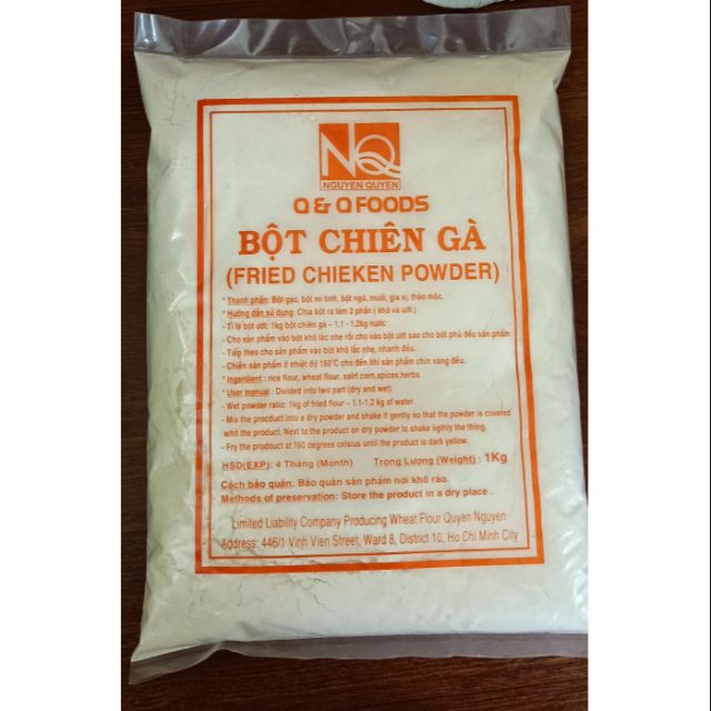 Bột chiên gà Q&Q Foods gói 1 kg