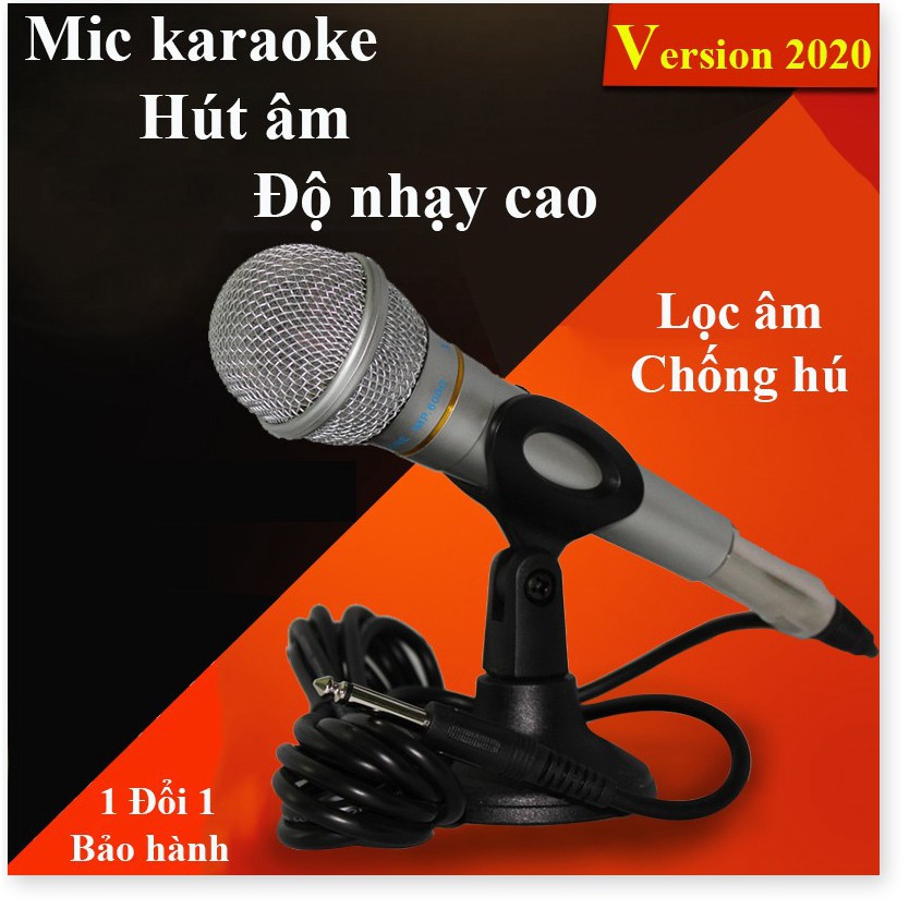 Micro Karaoke Chống Hú, Độ nhạy - hút âm cao - TOP Mic Hát Karaoke mẫu mới,Mic karaoke xingma. Bảo hành 1 đổi 1
