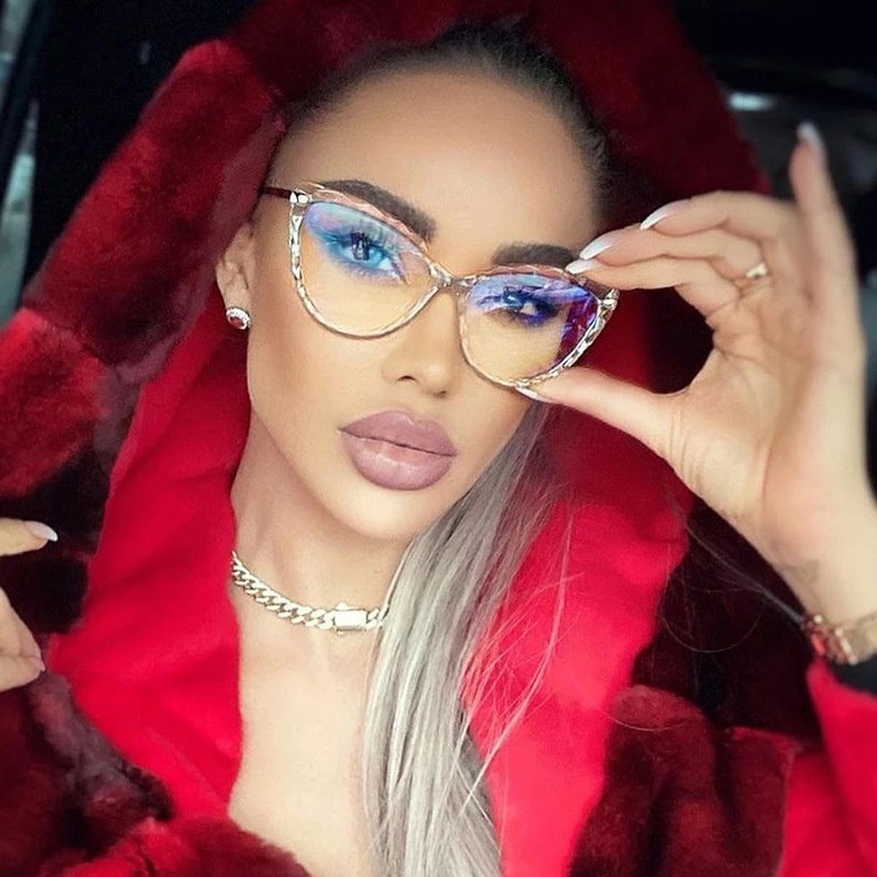 Kính mắt mèo chống ánh sáng xanh phong cách retro thời trang chất lượng cao