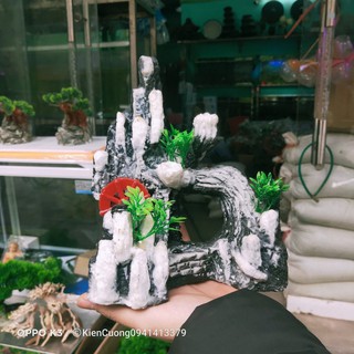 Mô Hình Núi - Hòn non Bộ - Trang Trí Bể cá (Mẫu 8)