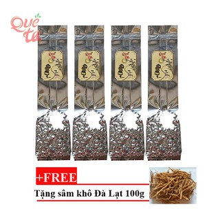 Trà ô long quê ta combo 4 túi x 100g+ tặng gói sâm khô 100g