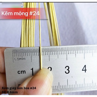 Kẽm Giấy Làm Hoa (24/22/20/ bó 90-95 cọng)
