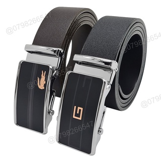Thắt lưng da nam cao cấp DHM-241 | Khoá con lăn trắng cho văn phòng | Bảo hành 12 tháng