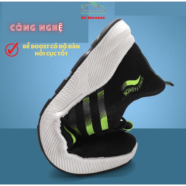 [FREESHIP] Giày Thể Thao Nam, Giày Sneaker Phong Cách Hàn Quốc , HOTTREND 2022, Màu Đen Xanh Phản Quang | BigBuy360 - bigbuy360.vn