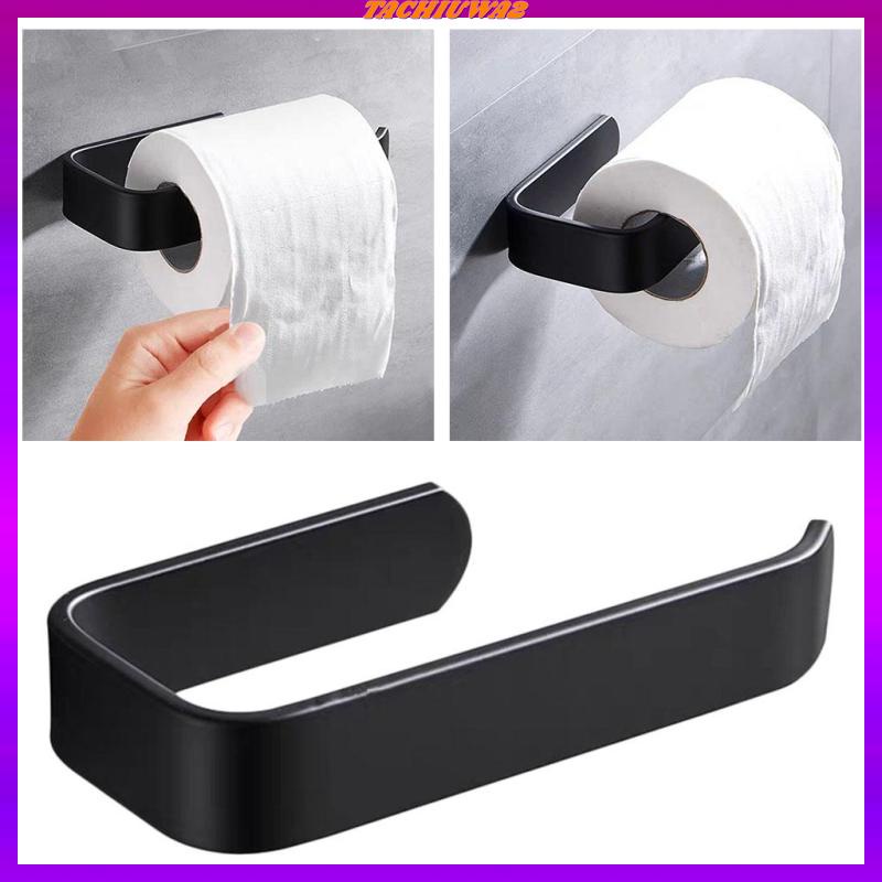 [Tachiuwa2] Giá Đỡ Cuộn Giấy Vệ Sinh Màu Đen Gắn Tường Nhà Bếp