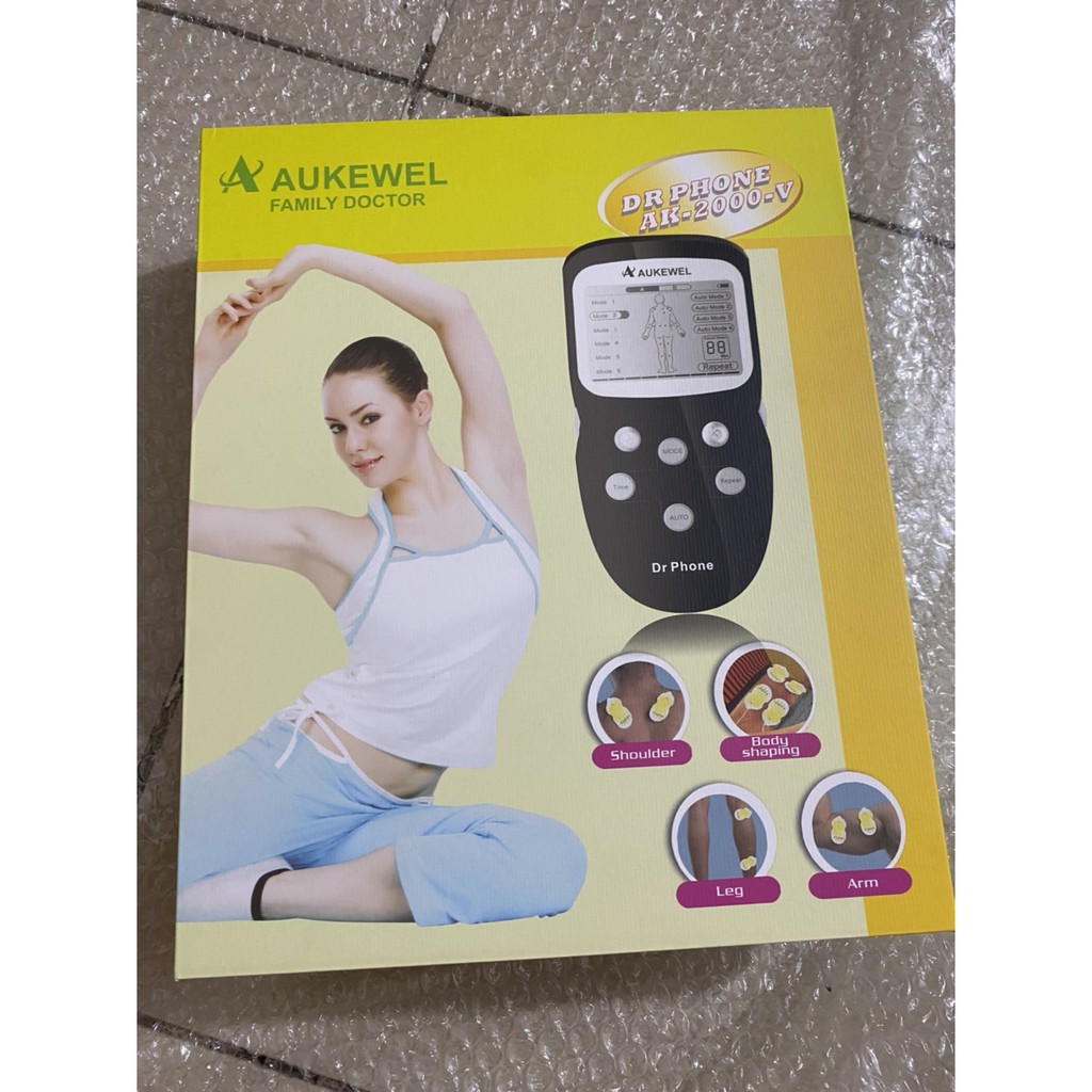 Máy Massage Xung Điện 8 Miếng Dán Chính hãng  Aukewel Doctor Care Vip Model AK-2000 III Mới Nhất 2019