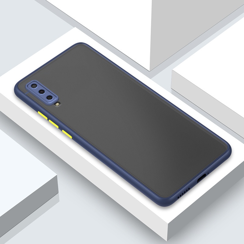 Ốp điện thoại silicone mềm bảo vệ camera toàn diện đơn giản cho Samsung Galaxy A22 A7 A5 A3 2016 2018 5G 4G