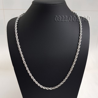 Dây chuyền nam kiểu dây thừng