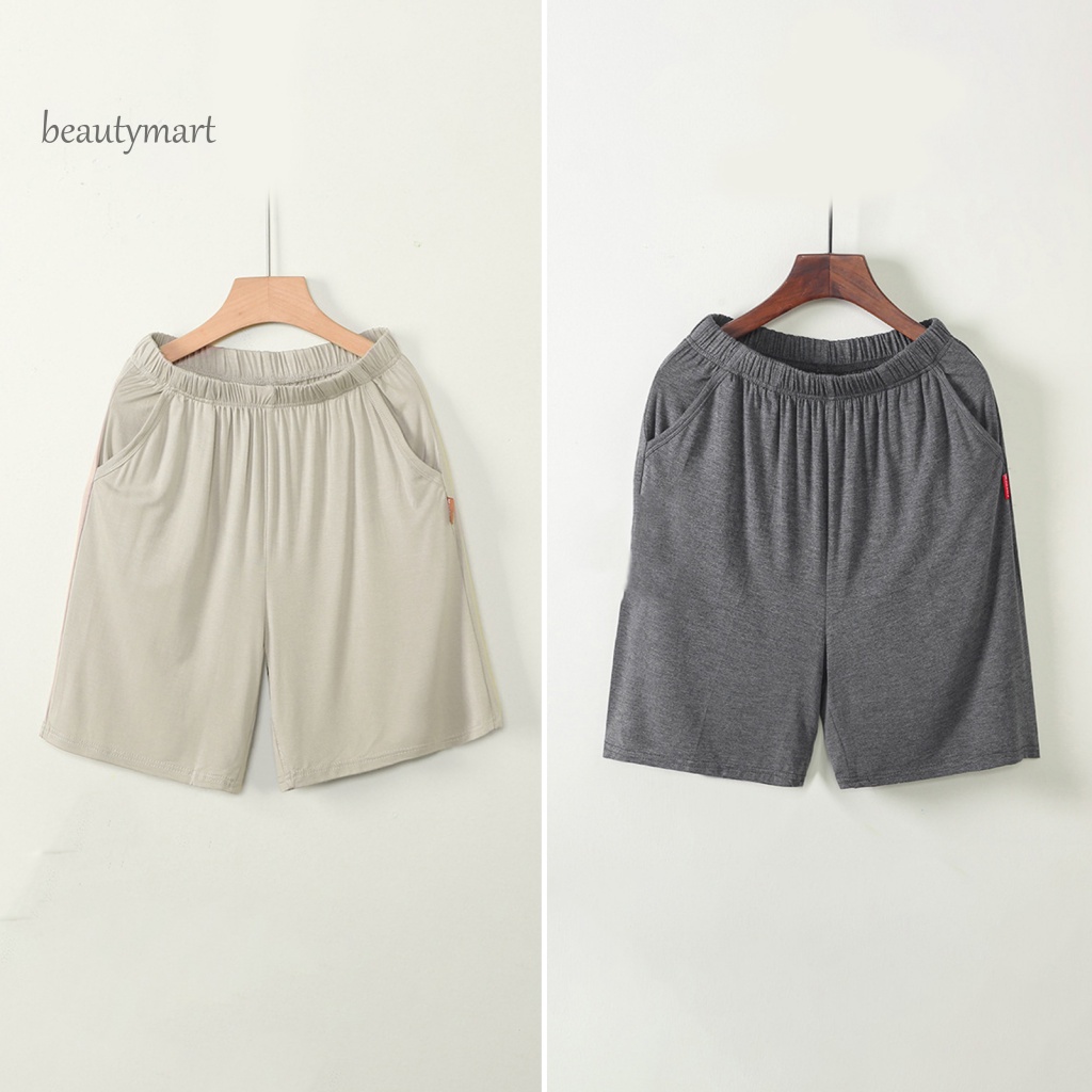 Quần short ống rộng lưng thun thoải mái thời trang cho nam