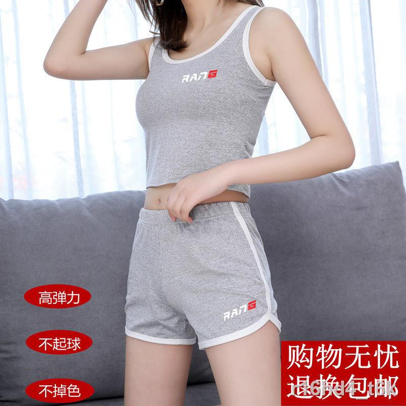 Bộ thể thao ngắn tay thông thường Nữ Tank Top Quần đùi ở nhà đồ ngủ học sinh Hàn Quốc Dịch vụ Yoga