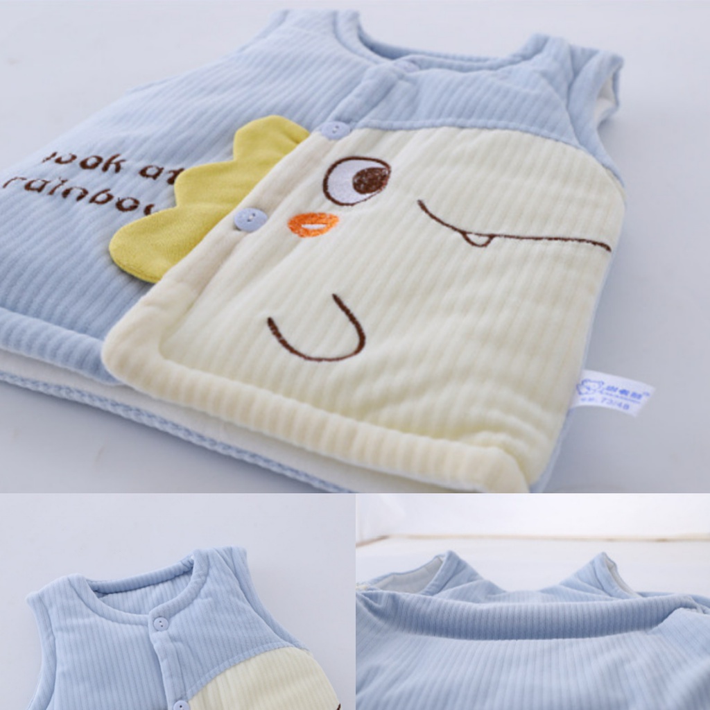 Áo gile trần bông dày cho bé từ 6m-2 tuổi