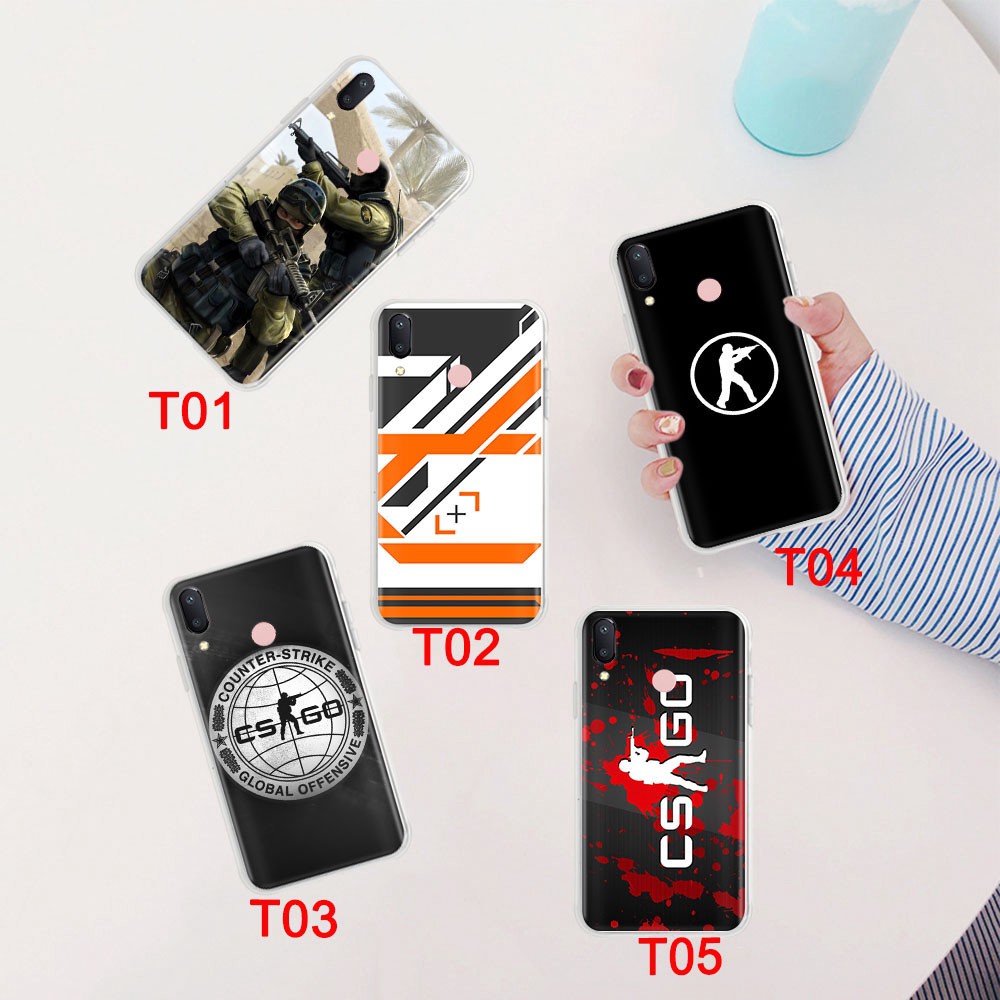 Ốp điện thoại dẻo trong suốt hình Counter-Strike CSGO cho Samsung Galaxy A31 A51 A80 A90 A91 A50 A50S A70 A70S A60 69GT