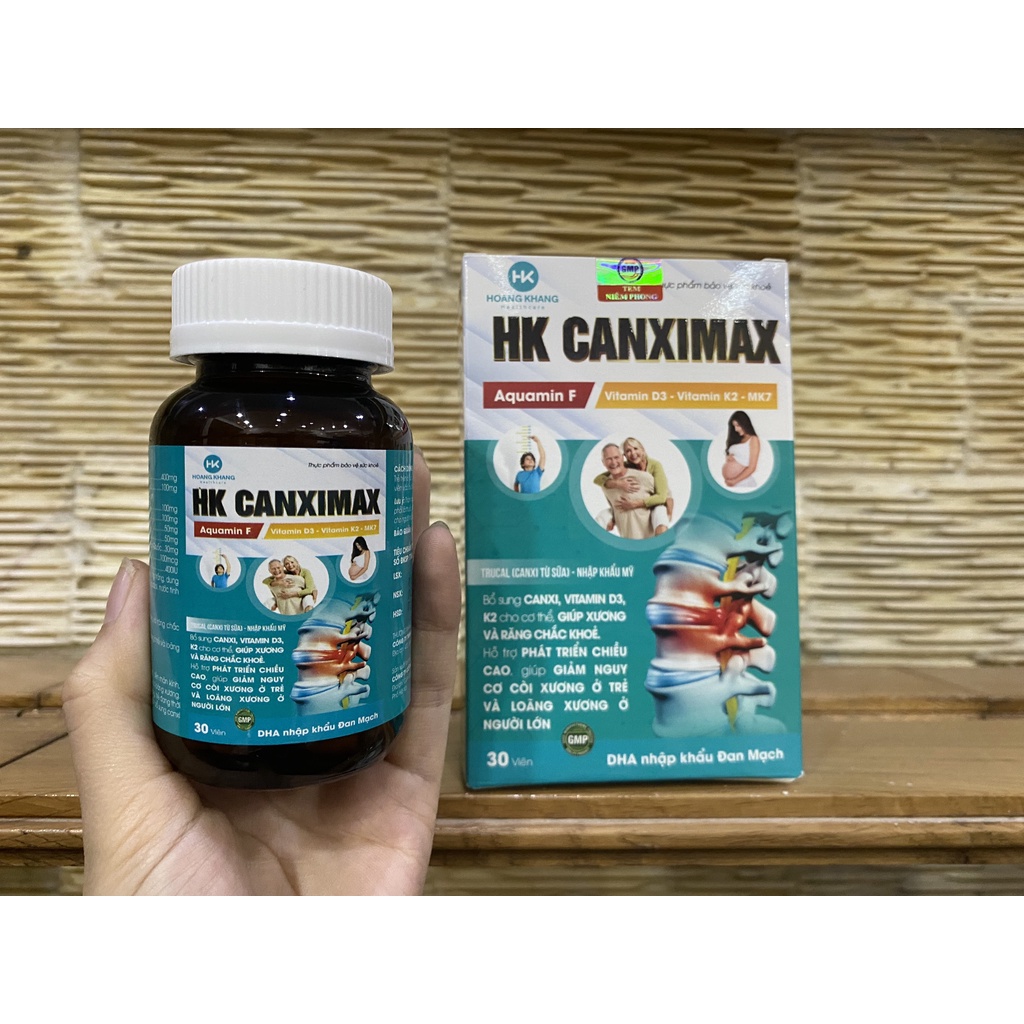 HK CANXIMAX DẠNG LỌ 30 VIÊN GIÚP XƯƠNG VÀ RĂNG CHẮC KHỎE