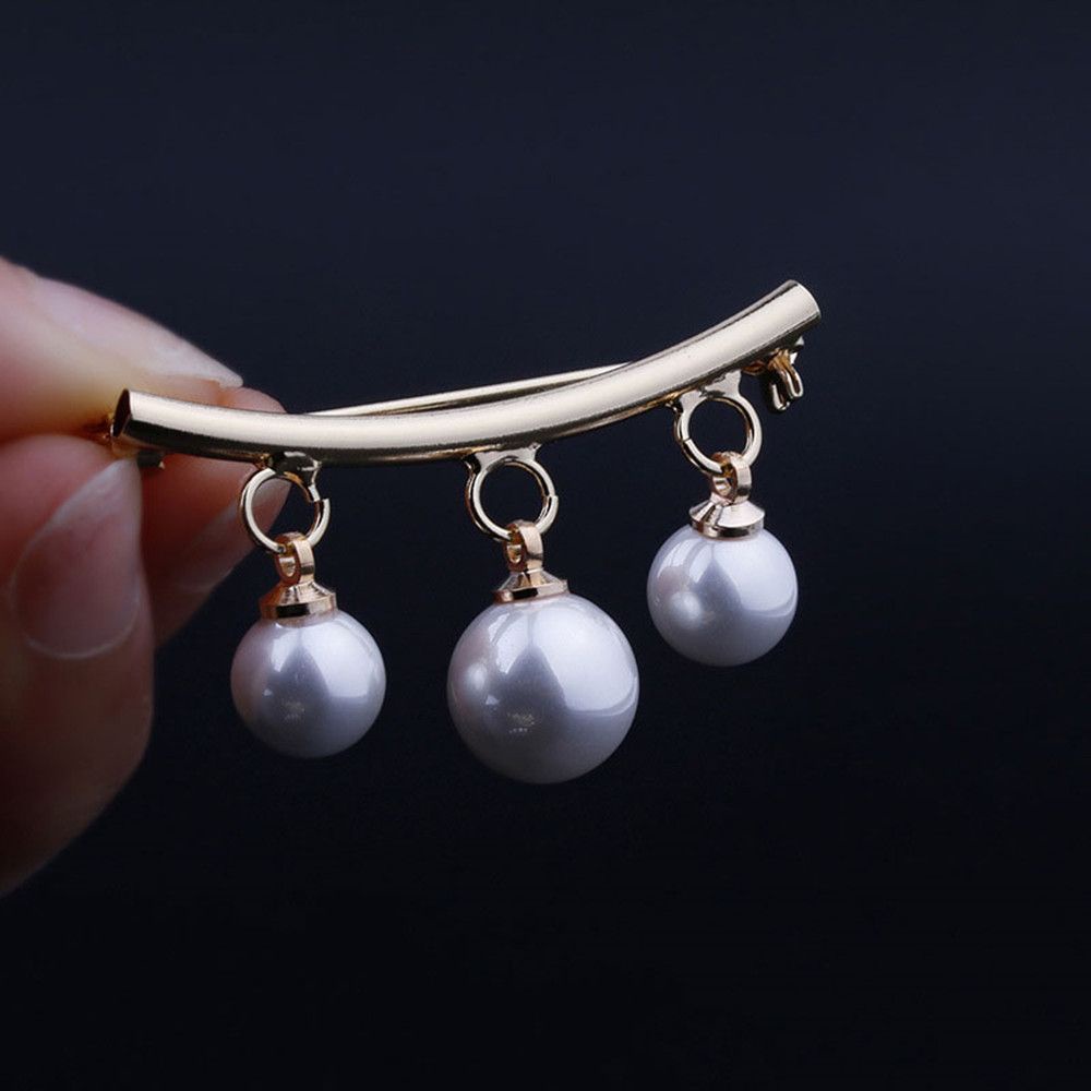 Ghim ngọc trai trang sức phụ kiện áo len thời trang đơn giản kiểu Hàn Quốc cho nữ giới