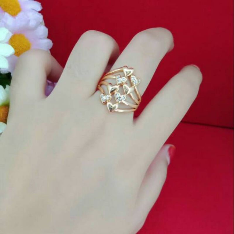 Nhẫn Mạ Vàng 18k Thiết Kế Sang Trọng Cho Người Lớn