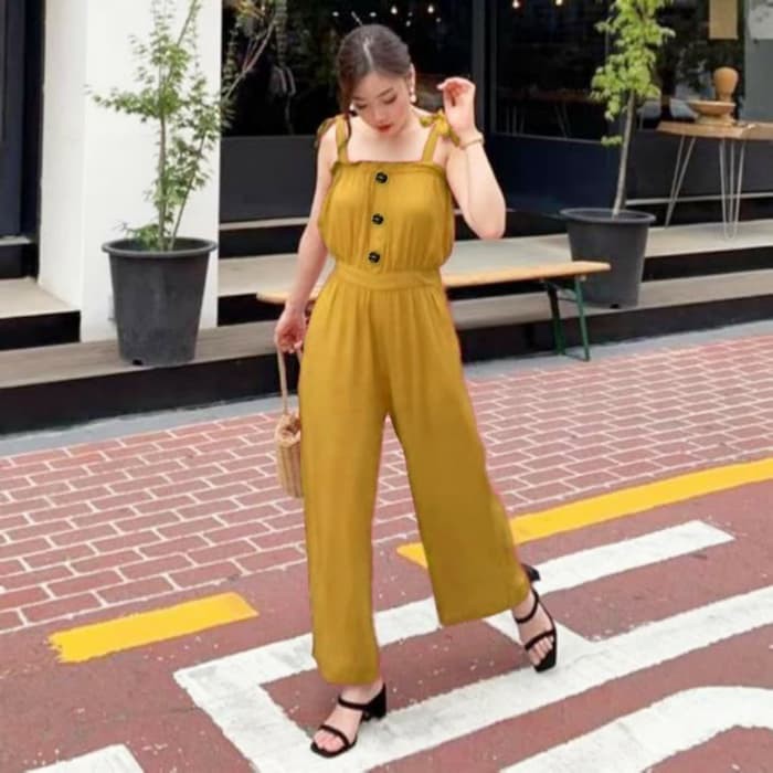 Quần Yếm Cơ Bản Dành Cho Thanh Thiếu Niên / Ka QB713 Js Kristy Mustard