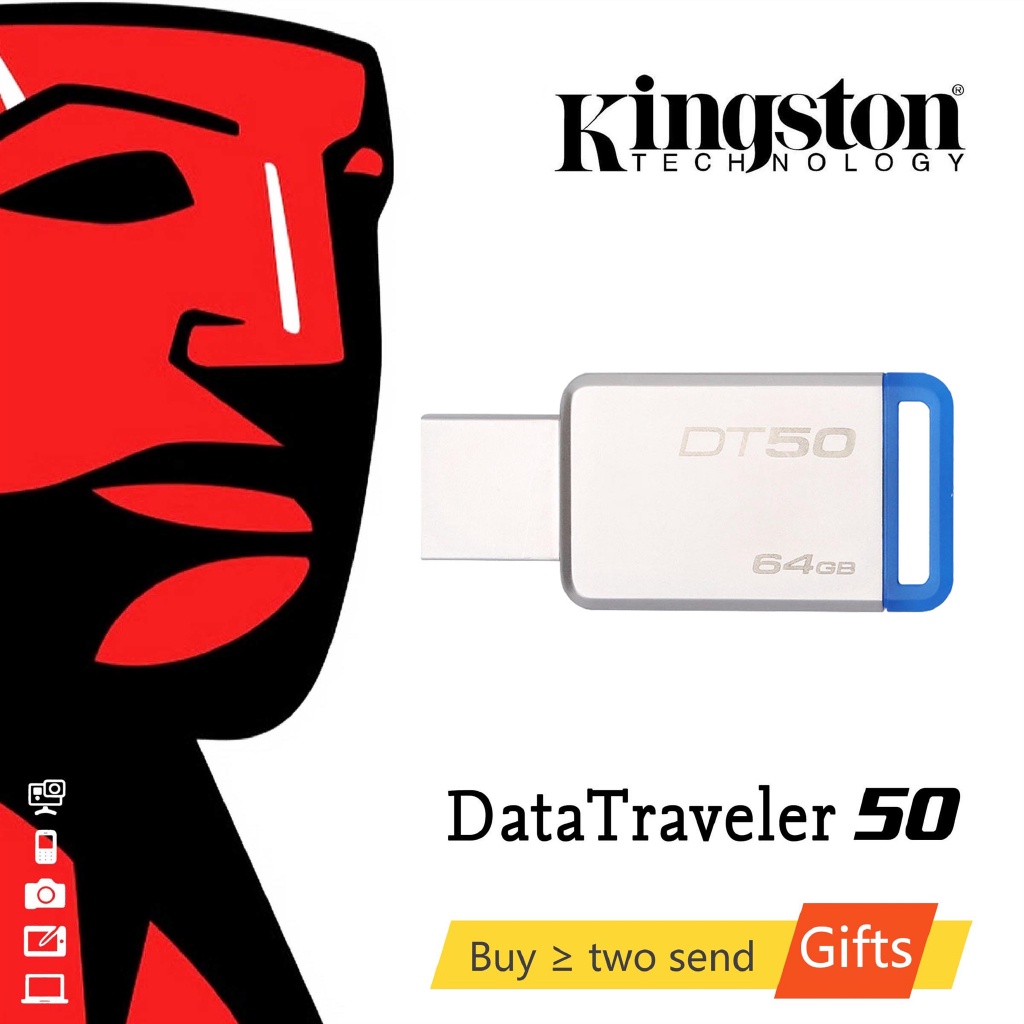 Usb Tốc Độ Cao Hiệu Kingston 64GB 32GB 16GB 8GB Dt50