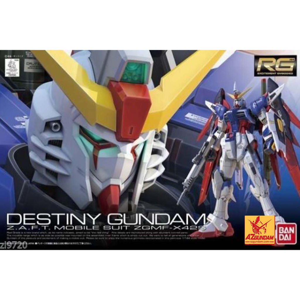 Mô Hình Lắp Ráp Gundam RG 11 Destiny Gundam Tỉ Lệ 1/144 Đồ chơi Lắp Ráp Gundam Bandai Chính Hãng Nhật Bản