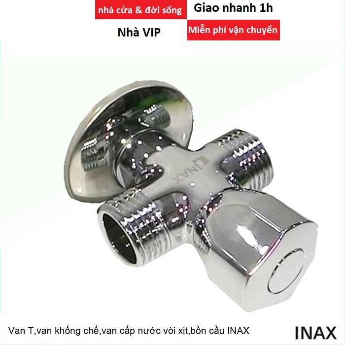 Van chữ T cao cấp INAX A703-7, van chia nước, van khoá