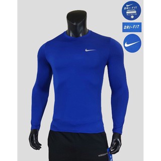 Áo lót body giữ nhiệt cao cấp tập gym, chơi bóng đá, đi chơi màu xanh biển