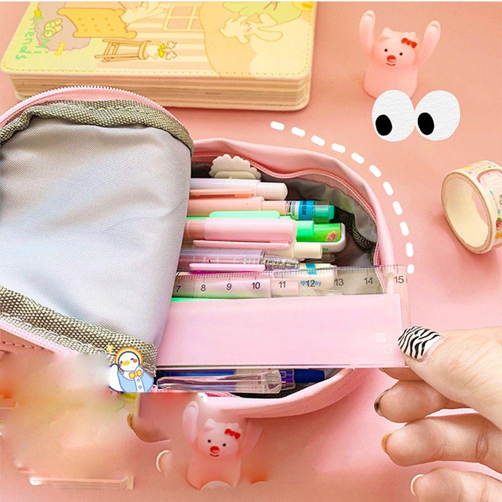 Túi Đựng Bút Chống Nước Sức Chứa Lớn Hình Gấu Cho Trẻ Em