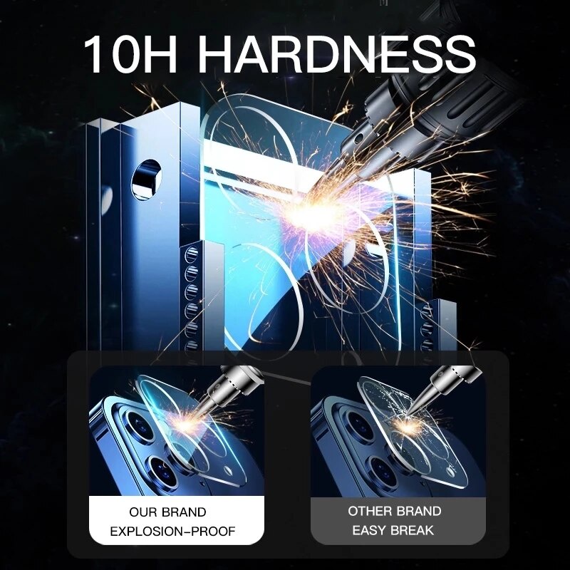 Kính cường lực bảo vệ camera sau thích hợp cho iPhone 13 12 11 Pro 13 Mini XS Max X XR 7 8 6 6s Plus SE 2020