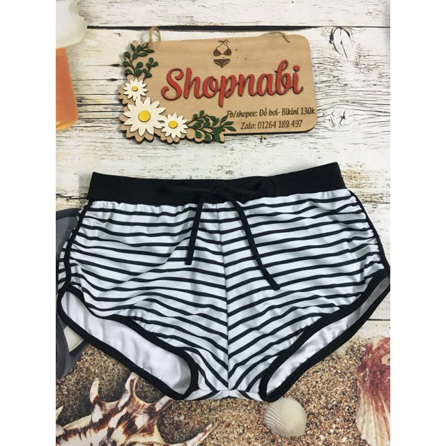 Act cool Quần bơi lẻ sọc đen trắng Cực cute | BigBuy360 - bigbuy360.vn