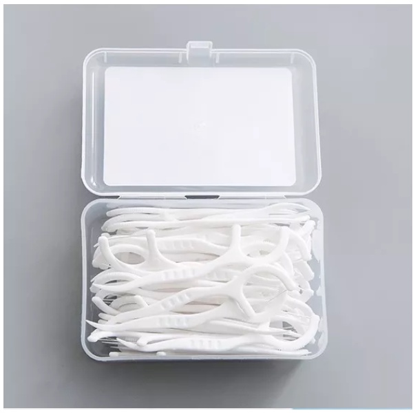 A018_Tăm chỉ nha khoa hộp 50 chiếc sợi chỉ mảnh sự lựa chọn tối ưu cho gia đình